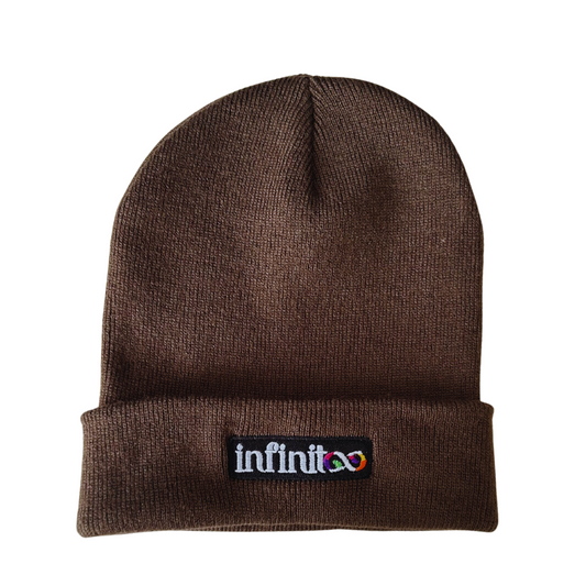 DualStyle Chocolate Cuffed Beanie - I Don't Care