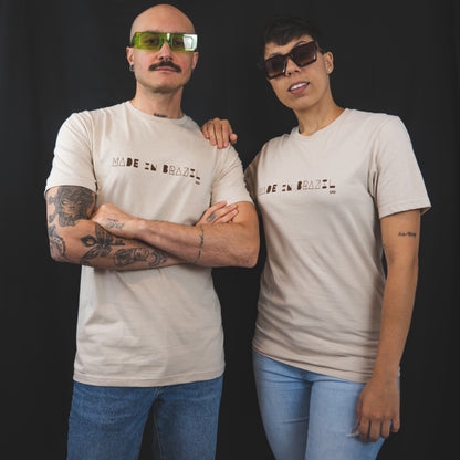 Unisex Made in Brazil Basic Sand T-shirt