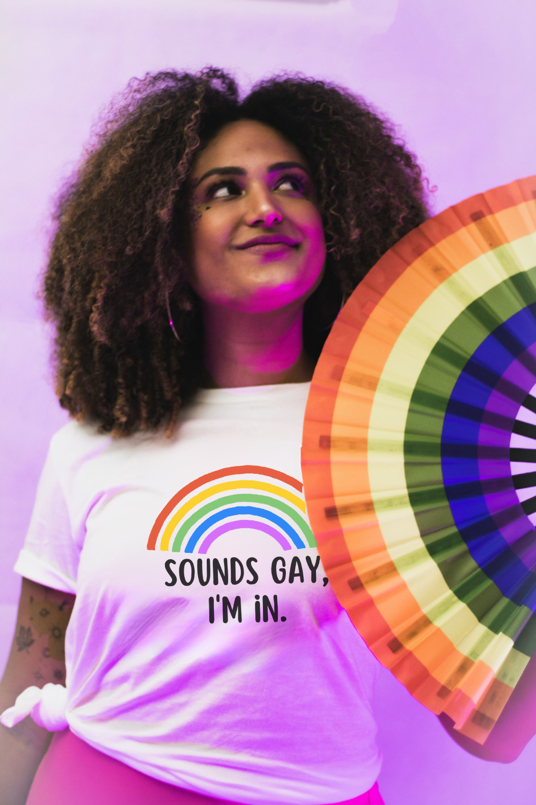 Sounds Gay I'm In Basic White Unisex T-shirt