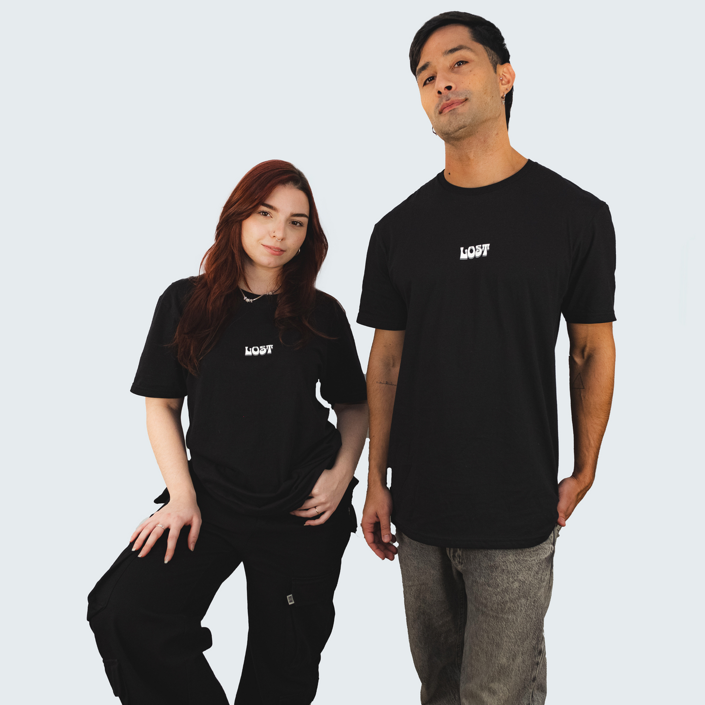 Don't Follow Me, I'm Lost Too Basic Black Unisex T-shirt