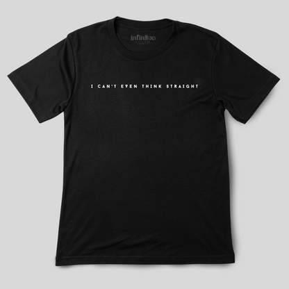 Unisex Think Straight Basic Black T-shirt