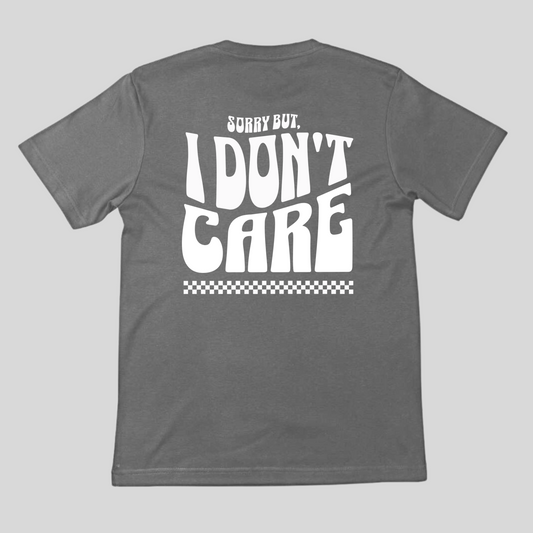 I Don't Care Basic Grey Unisex T-shirt