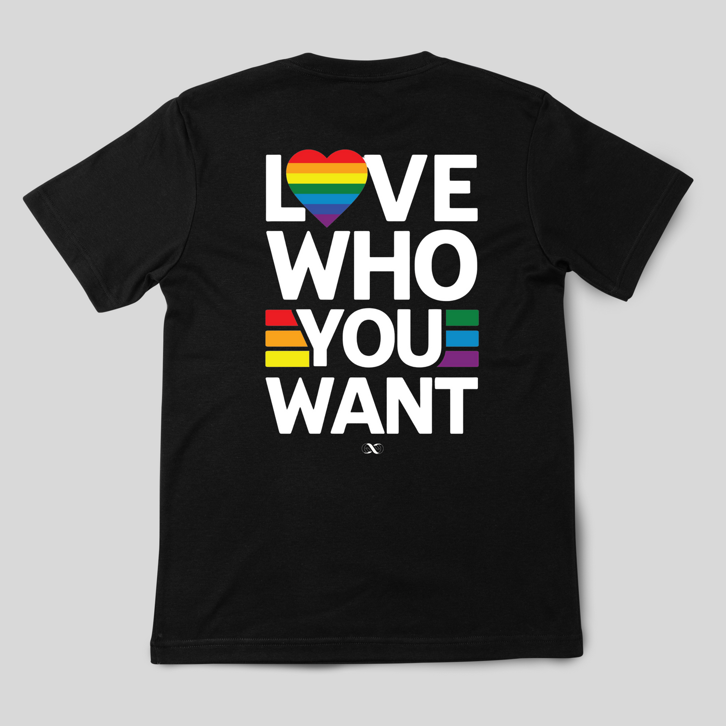 Love Who You Want Basic Black Unisex T-shirt