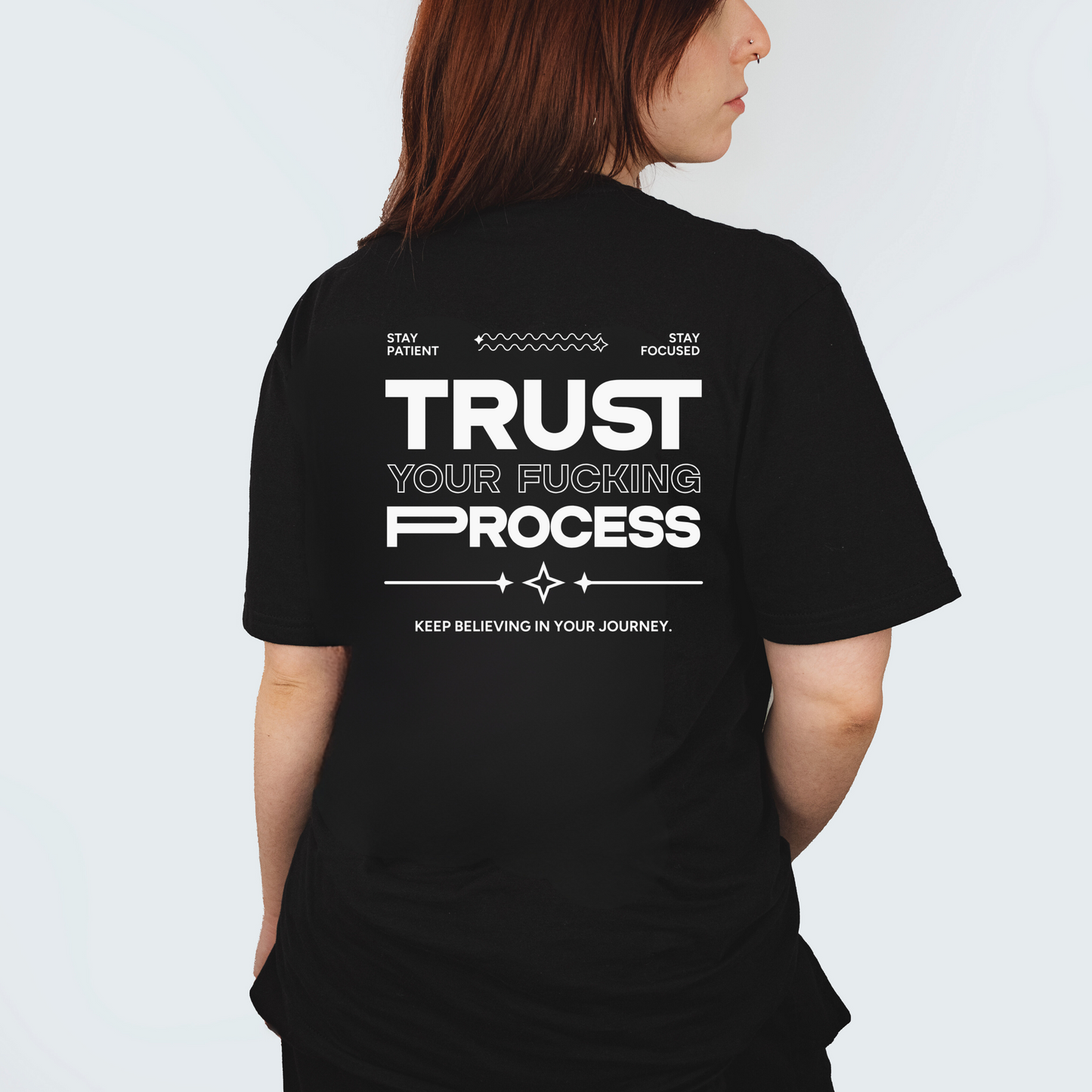 Trust Your Fucking Process Basic Black Unisex T-shirt